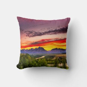 Summer Sunset at Snake River Overlook Cushion