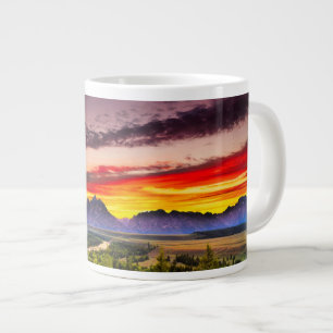 Summer Sunset at Snake River Overlook Large Coffee Mug