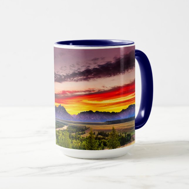 Summer Sunset at Snake River Overlook Mug (Front Right)