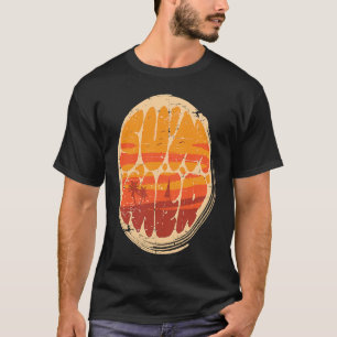 Summer sunset at the Beach and palm trees fashion T-Shirt