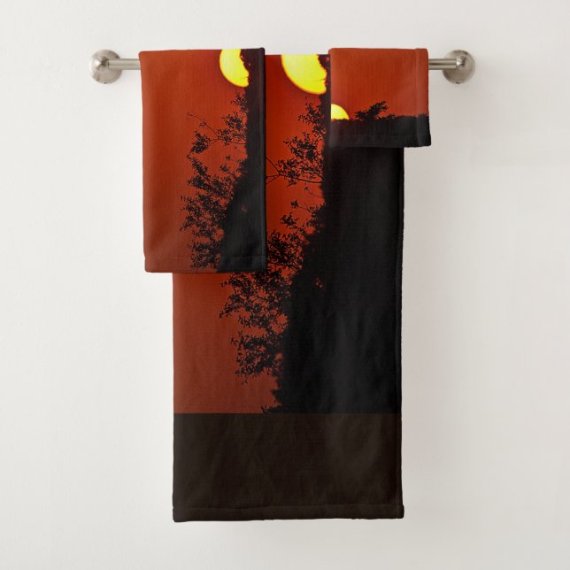 Summer Sunset Bath Towel Set (Insitu)