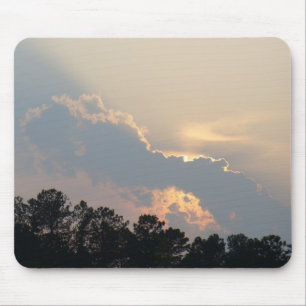 Summer Sunset Behind a Lonely Cloud Mouse Mat
