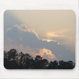 Summer Sunset Behind a Lonely Cloud Mouse Mat