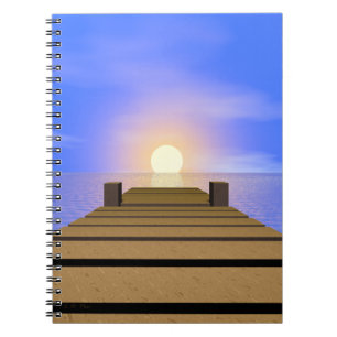 Summer Sunset Dock Notebook