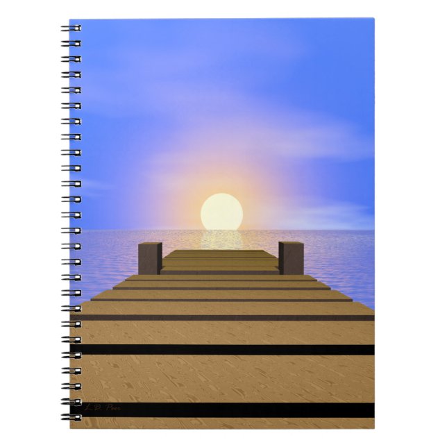Summer Sunset Dock Notebook (Front)