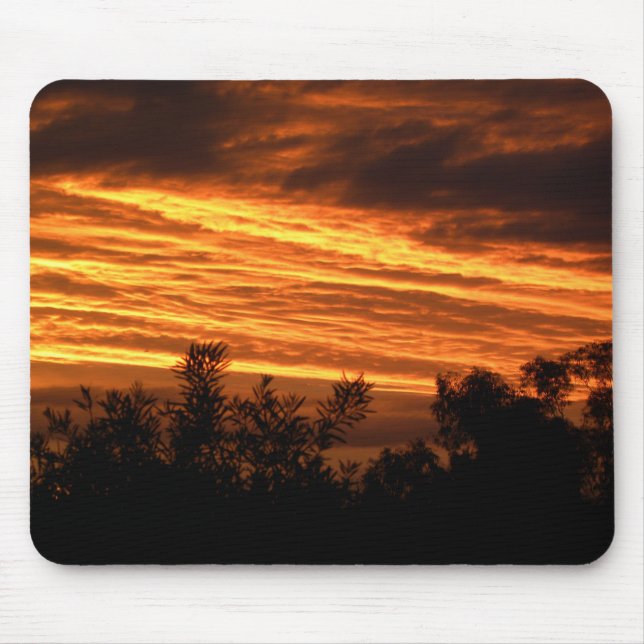 Summer sunset in Canberra Mouse Mat (Front)