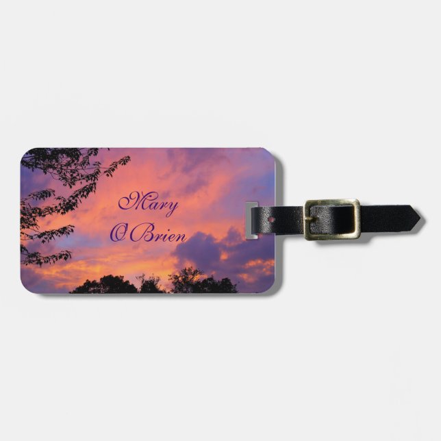 Summer Sunset Luggage Tags (Front Horizontal)