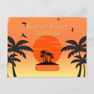 Summer Sunset Moments Postcard