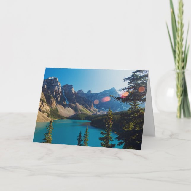 Summer Sunset | Moraine Lake, Canada Card (Front)