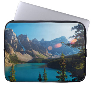Summer Sunset Moraine Lake, Canada Laptop Sleeve