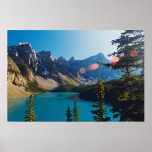 Summer Sunset   Moraine Lake, Canada Poster