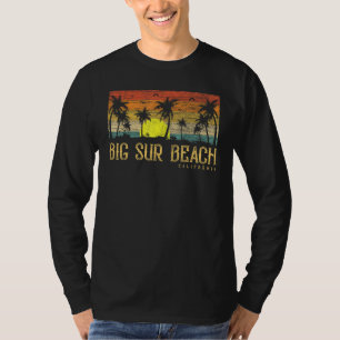 Summer Sunset Palm Tree Vintage California Big Sur T-Shirt