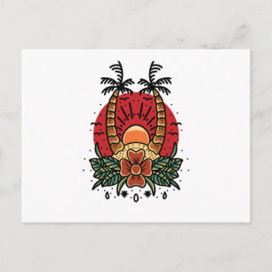 Summer Sunset Postcard