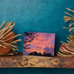 Summer Sunset Romance Acrylic Photo *Personalise* Plaque