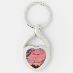 Summer Sunset Romance  *Personalise*  Key Ring