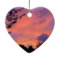 Summer Sunset Romantic Heart Ornaments
