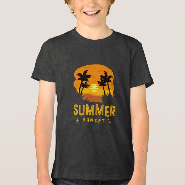 Summer Sunset Tri-Blend Shirt (Front)