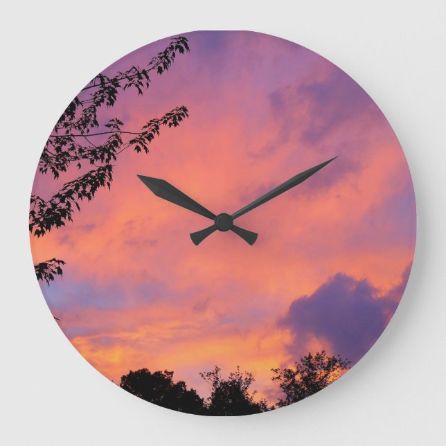 Summer Sunset Wall Clock (Front)