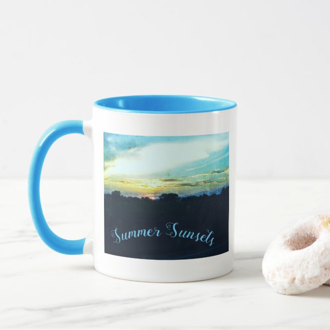 Summer Sunsets Mug (With Donut)