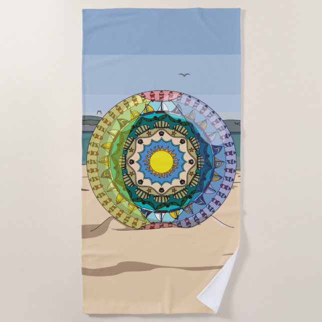 Summer Sunshine Beach Towel (Front)