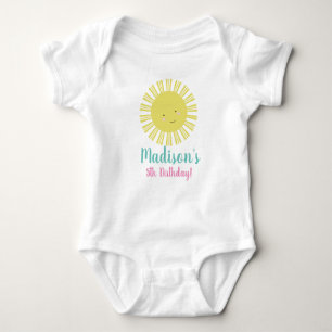 Summer Sunshine Birthday Party Baby Bodysuit