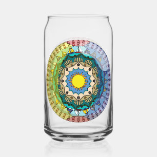 Summer Sunshine Can Glass