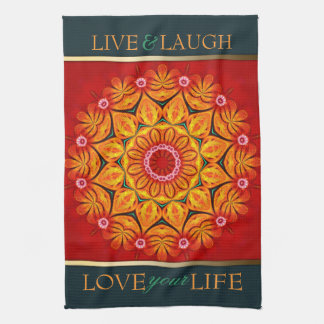 Summer Sunshine Floral Custom Quote Towel