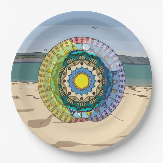 Summer Sunshine Paper Plate (Front)