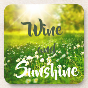 Summer Sunshine  Picnic Fun Wine Coaster