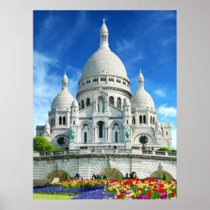 Summer Sunshine Sacre-Coeur Basilica France Poster