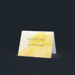 Summer Sunshine Thank You Notes<br><div class="desc">This wedding thank you note cards matches the wedding invitation and is perfect for a summer wedding. These yellow colours brings a summer feel to your wedding..

Easy to customise with your own choice of letters and fonts.</div>