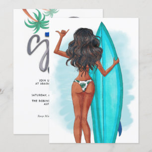 Summer Surf Beach Vacation Birthday Party Invitati Invitation