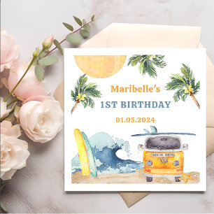 Summer Surf Birthday Party Napkins