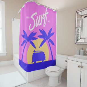 Summer Surf shower curtain