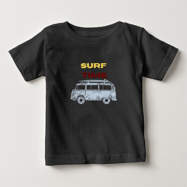 Summer Surf Time Baby Boy  T-Shirt (Front)
