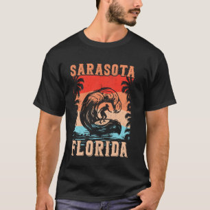 Summer Surf Vintage Florida Sarasota Beach Surfing T-Shirt