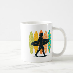 Summer Surfboarder Wave Surfing Surfboard Beach Su Coffee Mug