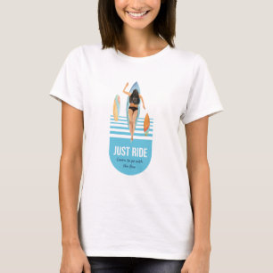 Summer Surfer Beach Girl T-Shirt