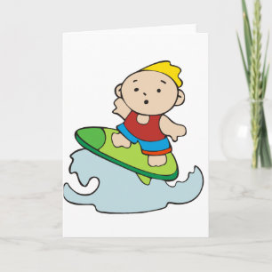 Summer Surfer Boy Card