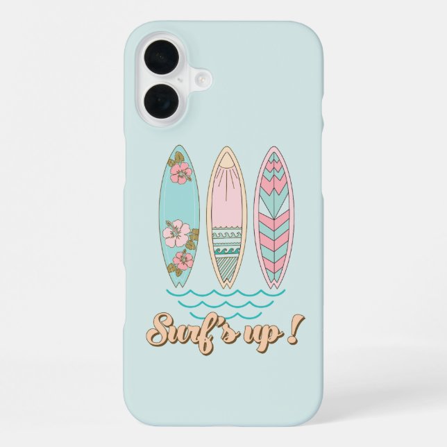 Summer Surfing Beach iPhone Case (Back)