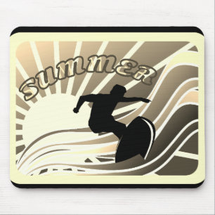 Summer Surfing Fun Mouse Mat