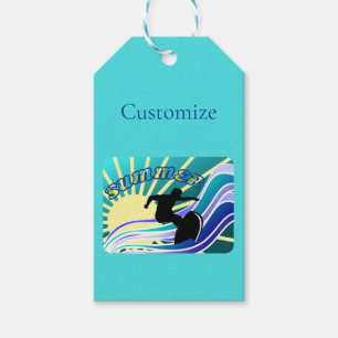Summer Surfing Fun Thunder_Cove Gift Tags