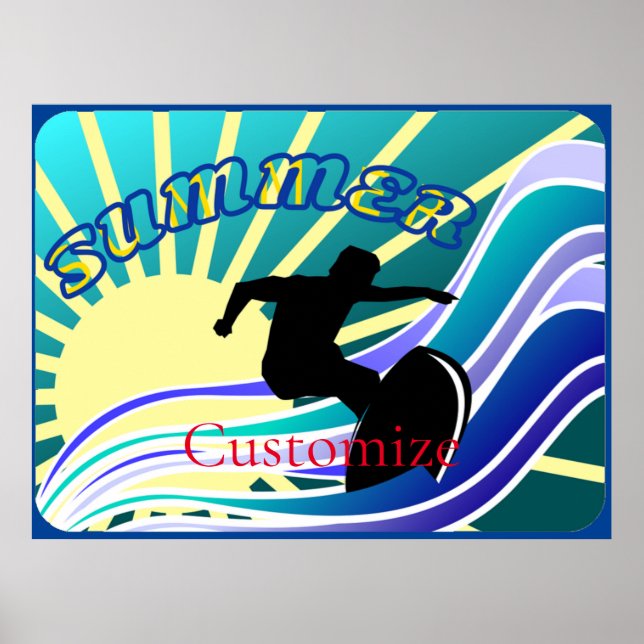 Summer Surfing Fun Thunder_Cove Poster (Front)