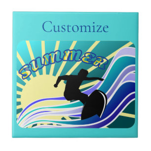 Summer Surfing Fun Thunder_Cove Tile