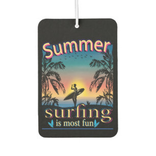 Summer - Surfing Is Most Fun Air Freshener