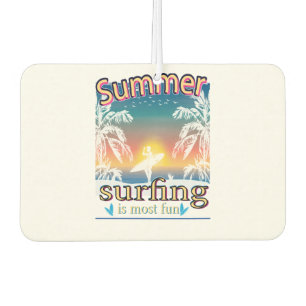Summer - Surfing Is Most Fun Car Air Freshener