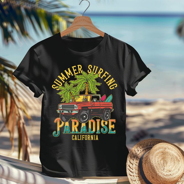 Summer Surfing Paradise California T-shirt (Creator Uploaded)