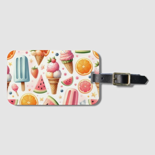 Summer Sweet escape Luggage Tag (Front Horizontal)