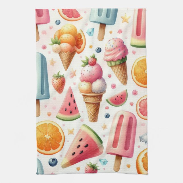 Summer Sweet escape Tea Towel (Vertical)