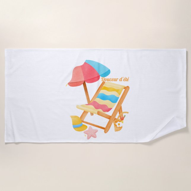 Summer sweetness beach towel (Front)